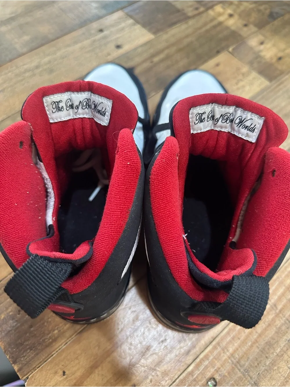 Air Jordan Fusion 9 White Black Red High-Top Basketball Sneakers